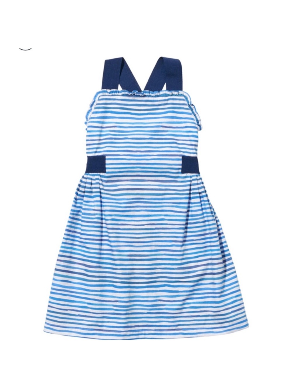Oso & Me Blue Stripe Bow Back Sundress Girls Size 3-4